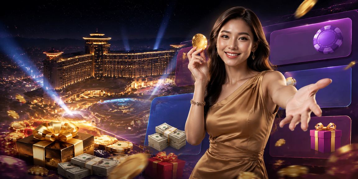 Paparan utama aplikasi kasino dan pertaruhan dalam telefon bimbit